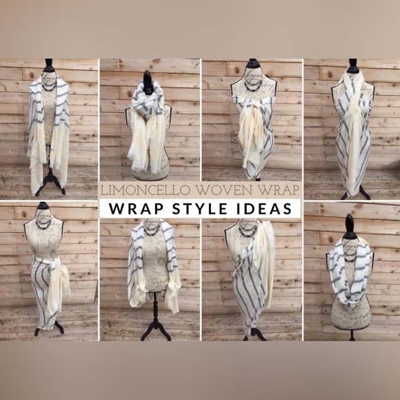 CHLOE + Isabel Limoncello Woven Wrap Versatile (Style: Sarong, Scarf, Wrap) NEW - Picture 4 of 4